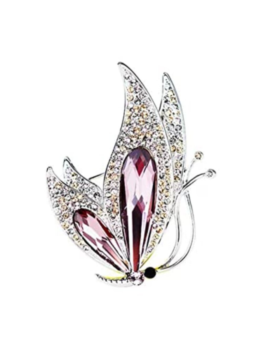 New -  Vintage Rhinestone Crystal Inlaid Butterfly Brooch Women Girls‎ Party